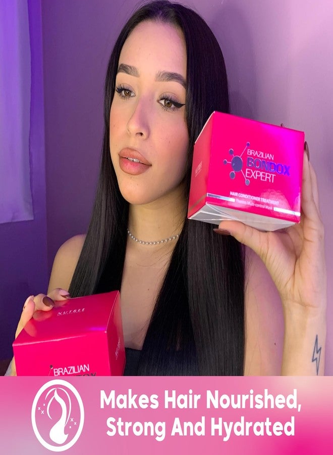 Nutree Professional HAIR MASK FOR DAMAGED HAIR BRAZILIAN BONDOX TREATMENT 1.06 oz Thermal Activated Mask for Dry Frizzy Hair | Formaldehyde Free | Results for up to 1-3 months | prunus oil | seaweed collagen - Image 5